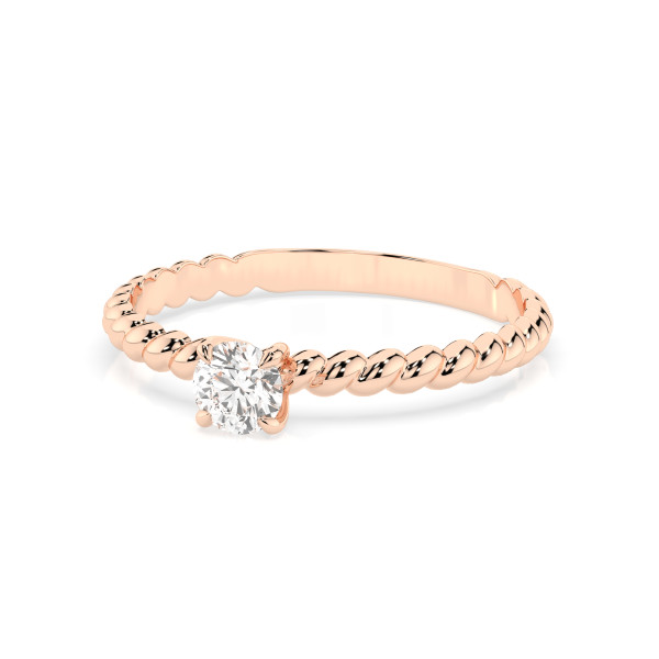 CARA Златен пръстен с диамант 0.30 ct GIA сертификат K101-10032R
