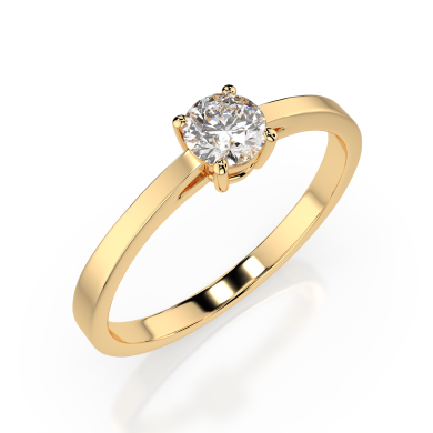 CARA Златен пръстен с диамант 0.3 Ct GIA сертификат K101-10012/1Y