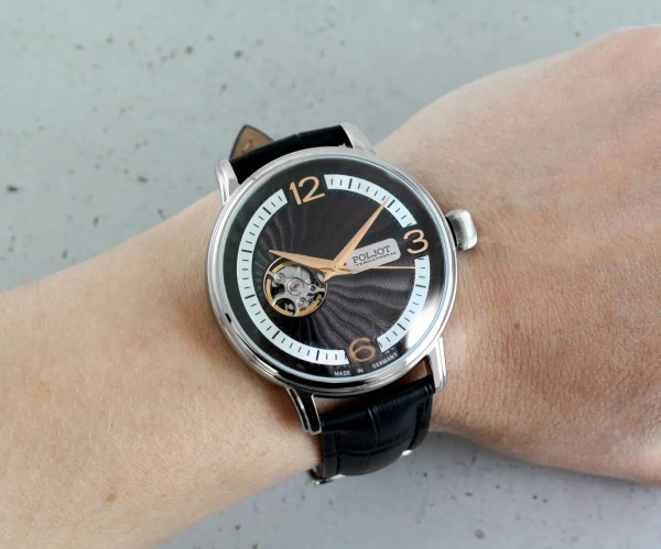 Часовник POLJOT INTERNATIONAL Jaros Open Heart 42MM LIMITED EDITION 100PCS