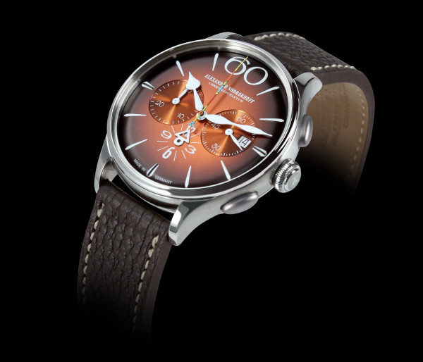 Часовник ALEXANDER SHOROKHOFF HAPPY SECOND ORANGE 42MM LIMITED EDITION 50PCS