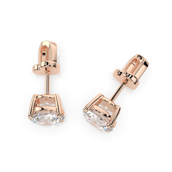 CARA Златни обеци с диаманти 1.40 ct GIA сертификат K102-10012R