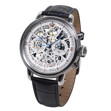 Часовник POLJOT INTERNATIONAL  CHRONOGRAPH NICOLAI II SKELETON 43MM LIMITED EDITION 100PIECES