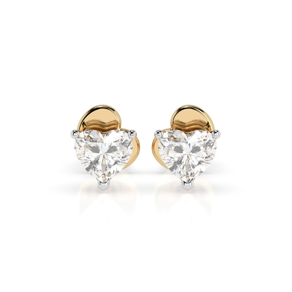 CARA Златни обеци с диаманти 0,60 ct GIA сертификат  K102-10190Y HRT