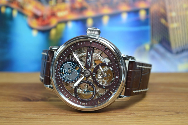 Часовник POLJOT INTERNATIONAL GLOBETROTTER 43MM LIMITED EDITION 300PIECES