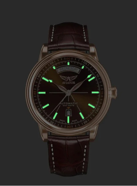 ЧАСОВНИК  AVIATOR DOUGLAS DAY-DATE 45MM