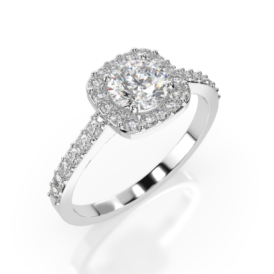 CARA Златен пръстен с диаманти 0.40+0.31 ct GIA сертификат K101-10152W
