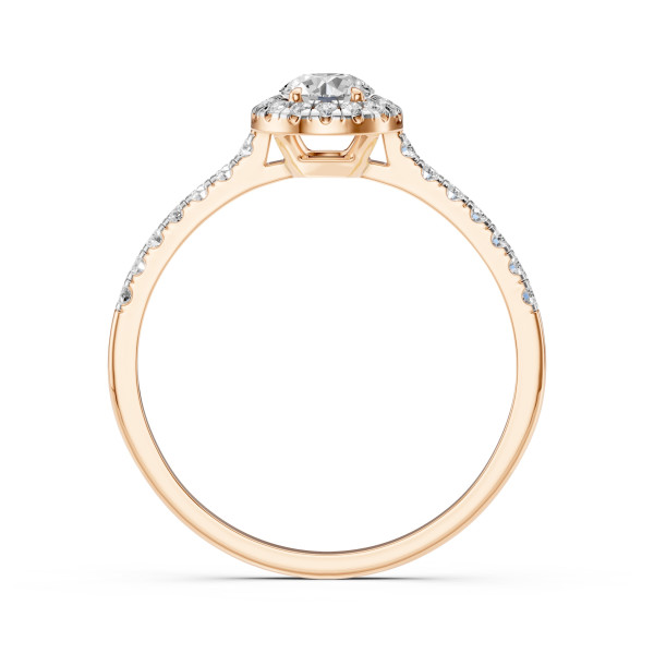 CARA Златен пръстен с диаманти 0.35+0.29 ct GIA сертификат K101-10095R