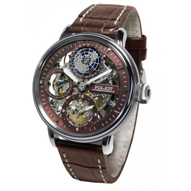 Часовник POLJOT INTERNATIONAL GLOBETROTTER 43MM LIMITED EDITION 300PIECES