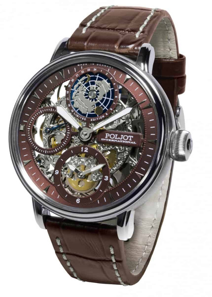 Часовник POLJOT INTERNATIONAL GLOBETROTTER 43MM LIMITED EDITION 300PIECES