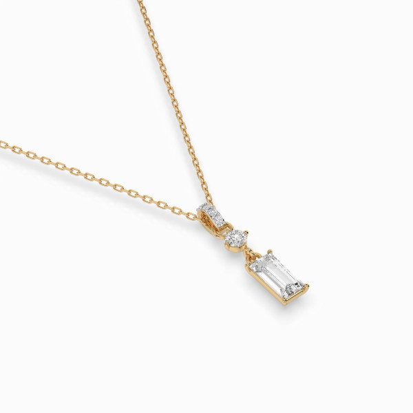 CARA Златно колие с диаманти 0,04+0,32 ct GIA сертификат K104-10071/3W (0,30)