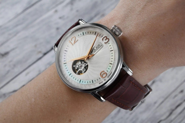 Часовник POLJOT INTERNATIONAL Jaros Open Heart 42MM LIMITED EDITION 100PCS