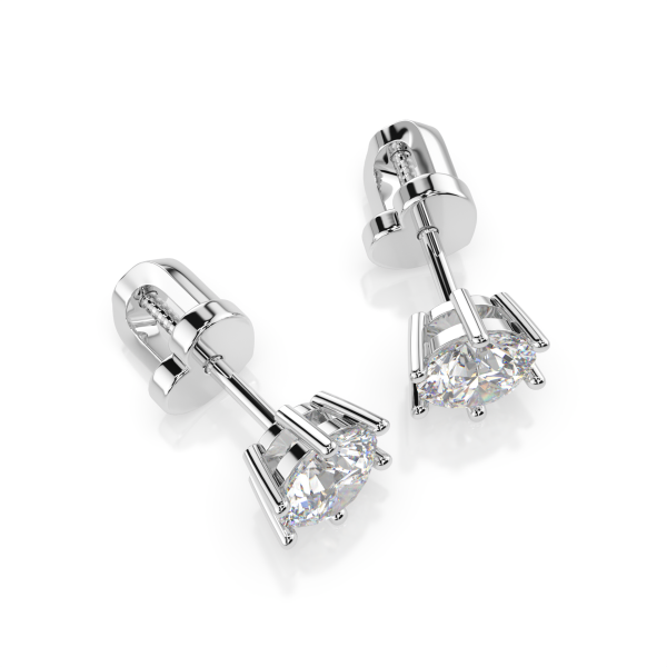 CARA Златни обеци с диаманти 1.00 ct GIA сертификат K102-10151W