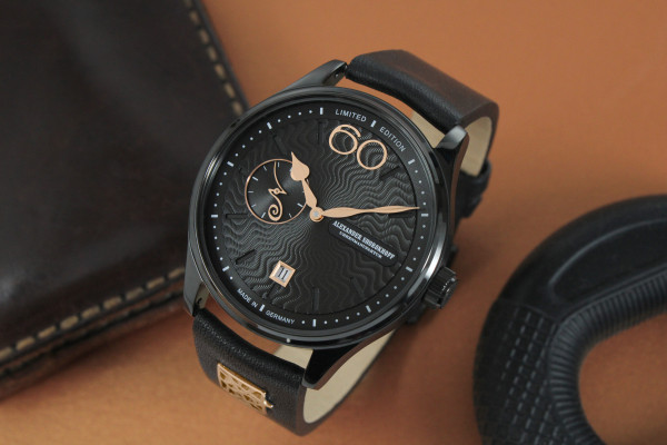 Часовник ALEKSANDER SHOROKHOFF NEVA BLACK 43,5MM LIMITED EDITION