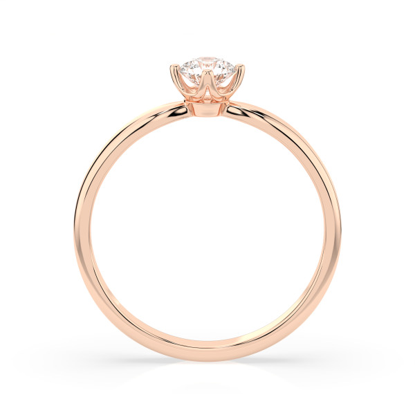 CARA Златен пръстен с диамант 0.40 ct GIA сертификат K101-10021R
