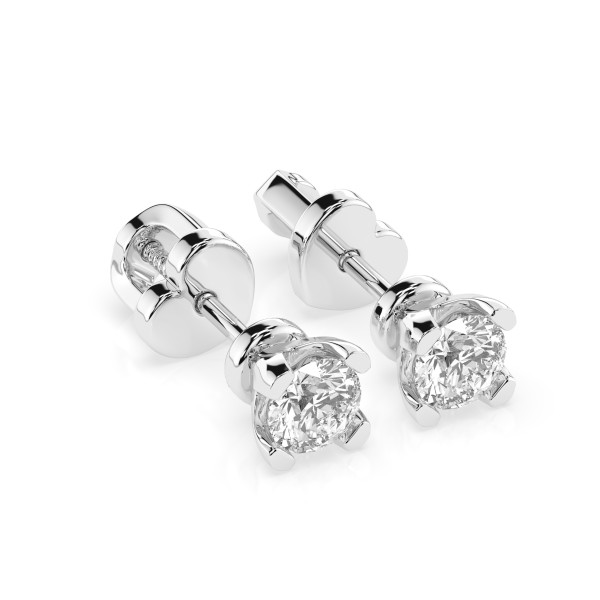 CARA Златни обеци с GIA сертифицирани диаманти K102-10089W