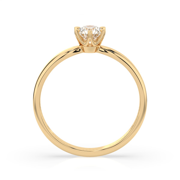 CARA Златен пръстен с диамант 0.35 ct GIA сертификат K101-10040Y