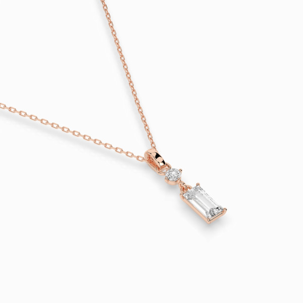 CARA Златно колие с диаманти 0,04+0,30 ct GIA сертификат K104-10071/2R (0,30)