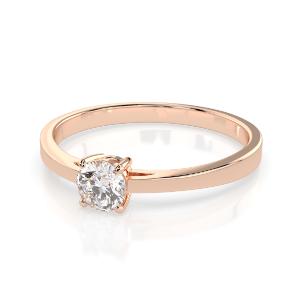 CARA Златен пръстен с диамант 0.3 Ct GIA сертификат K101-10012/1R
