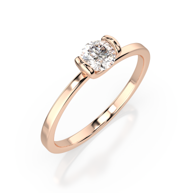 CARA Златен пръстен с диамант 0.3 Ct GIA сертификат K101-10016R