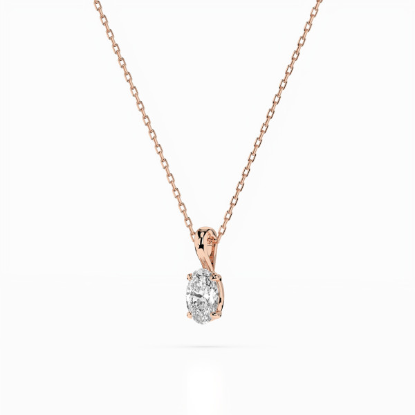 CARA Златно колие с диамант 0,30 ct GIA сертификат K104-10069R OV