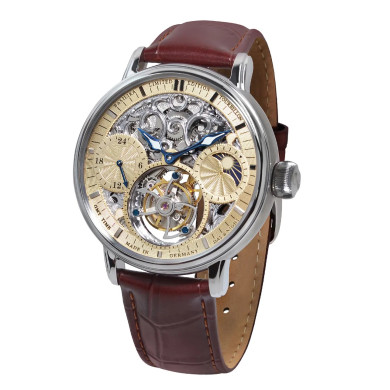 Часовник POLJOT INTERNATIONAL TOURBILLON SKELETON GMT 43MM LIMITED EDITION 100PIECES
