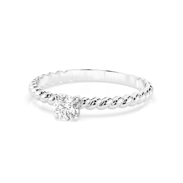 CARA Златен пръстен с диамант 0.35 ct GIA сертификат K101-10021W