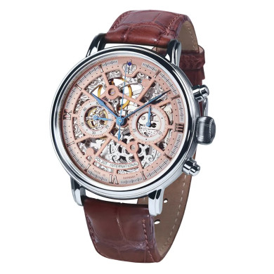 Часовник POLJOT INTERNATIONAL CHRONOGRAPH NICOLAI II SKELETON 43MM LIMITED EDITION 100PCS