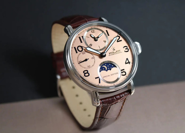 Часовник POLJOT INTERNATIONAL DOUBLETIMER 43MM