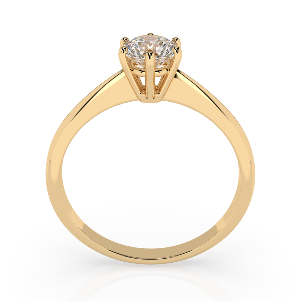 CARA Златен пръстен с диамант 0.50 ct GIA сертификат K101-10027Y