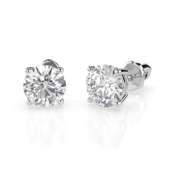 CARA Златни обеци с диаманти 1.40 ct GIA сертификат K102-10012W