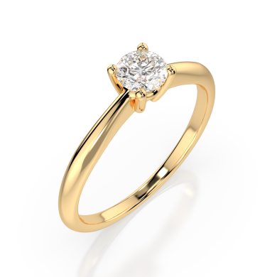 CARA Златен пръстен с диамант 0.35 ct GIA сертификат K101-10021Y