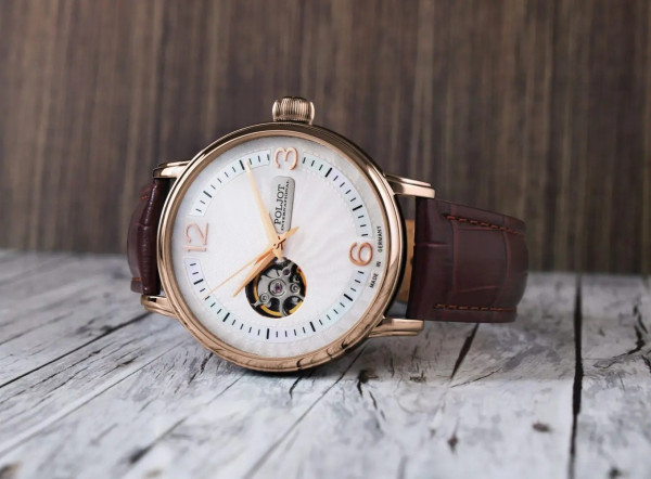 Часовник POLJOT INTERNATIONAL Jaros Open Heart 42MM LIMITED EDITION 100PCS