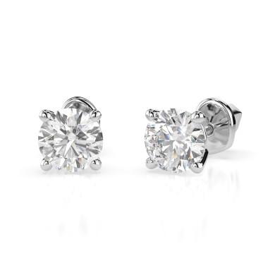 CARA Златни обеци с диаманти 0,80 ct GIA сертификат K102-10012W
