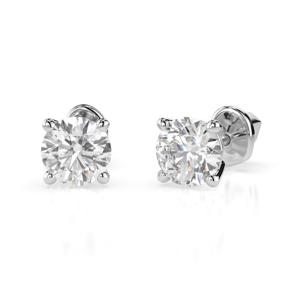 CARA Златни обеци с диаманти 0,80 ct GIA сертификат K102-10012W
