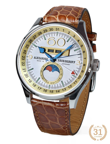 Часовник ALEXANDER SHOROKHOFF FULL CALENDAR MERKUR 2  43.5MM LIMITED EDITION 31PCS