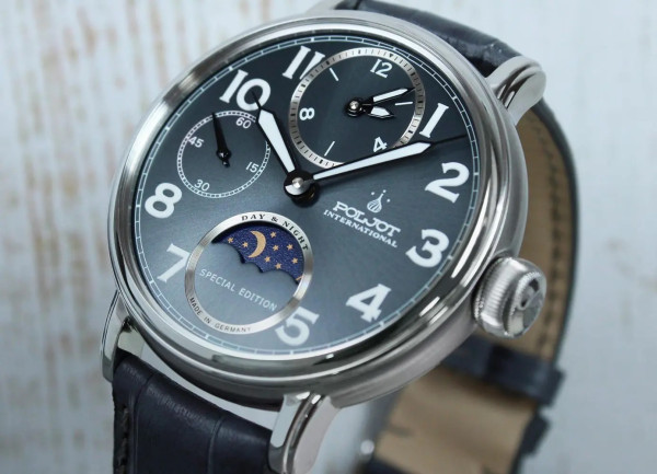 Часовник POLJOT INTERNATIONAL DOUBLETIMER 43MM LIMITED EDITION 300PIECES