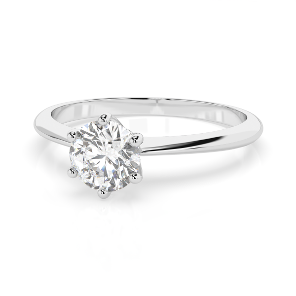 CARA Златен пръстен с диамант 0.35 ct GIA сертификат K101-10027W