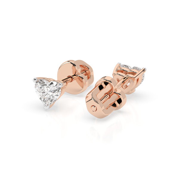 CARA Златни обеци с диаманти 0,60 ct GIA сертификат  K102-10190R HRT