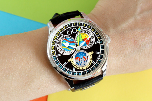 Часовник ALEXANDER SHOROKHOFF FULL CALENDAR CADAMOMO BLACK 43.5ММ LIMITED EDITION 50PCS