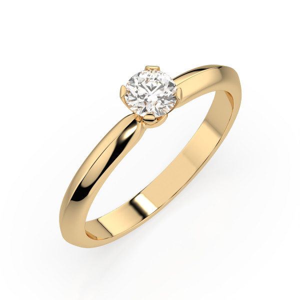 CARA Златен пръстен с диамант 0.30 ct GIA сертификат K101-10089Y