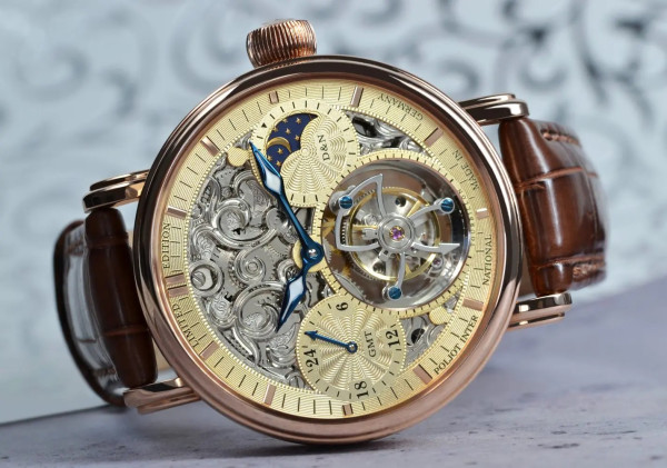 Часовник POLJOT INTERNATIONAL TOURBILLON SKELETON 43MM LIMITED EDITION 250PIECE