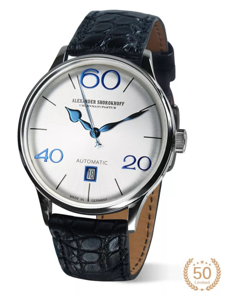 Часовник ALEXANDER SHOROKHOFF SIXTYTHREE SILVER 40MM  LIMITED EDITION 50PCS