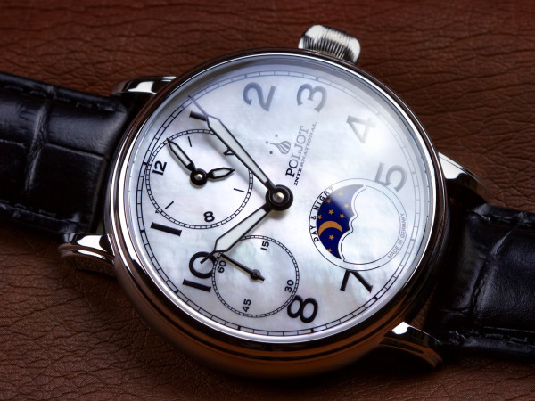 Часовник POLJOT INTERNATIONAL DOUBLETIMER 43MM