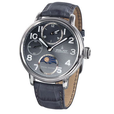 Часовник POLJOT INTERNATIONAL DOUBLETIMER 43MM LIMITED EDITION 300PIECES