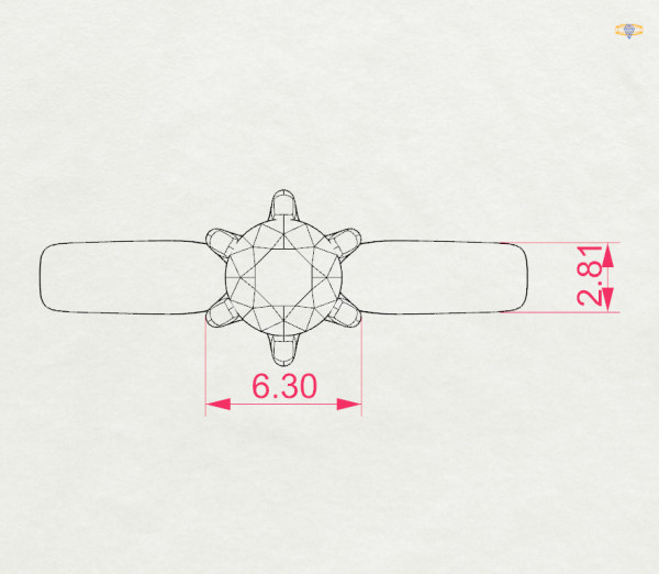 CARA Златен пръстен с диамант 0.45 ct GIA сертификат K101-10040Y