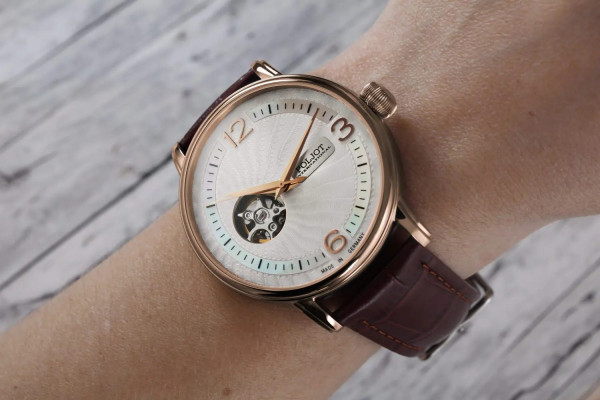 Часовник POLJOT INTERNATIONAL Jaros Open Heart 42MM LIMITED EDITION 100PCS