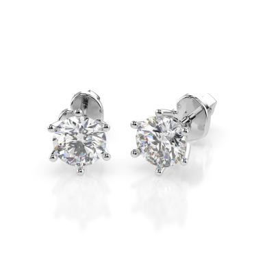 CARA Златни обеци с диаманти 0,80 ct GIA сертификат K102-10151W