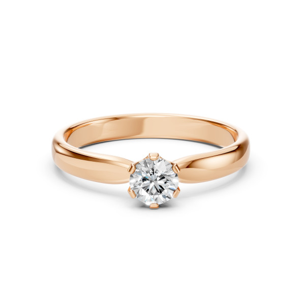 CARA Златен пръстен с диамант 0.40 ct GIA сертификат K101-10040R