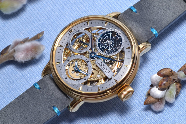 Часовник POLJOT INTERNATIONAL GLOBETROTTER HAND 43MM LIMITED EDITION 300PIECES