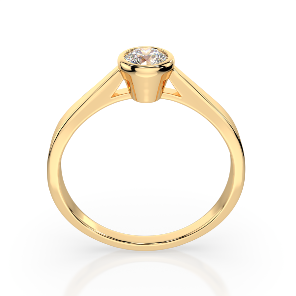 CARA Златен пръстен с диамант 0.3 Ct GIA сертификат K101-10010Y
